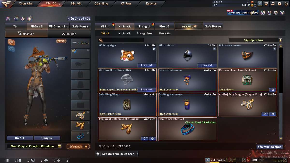 shop acc cf uy tin gia re